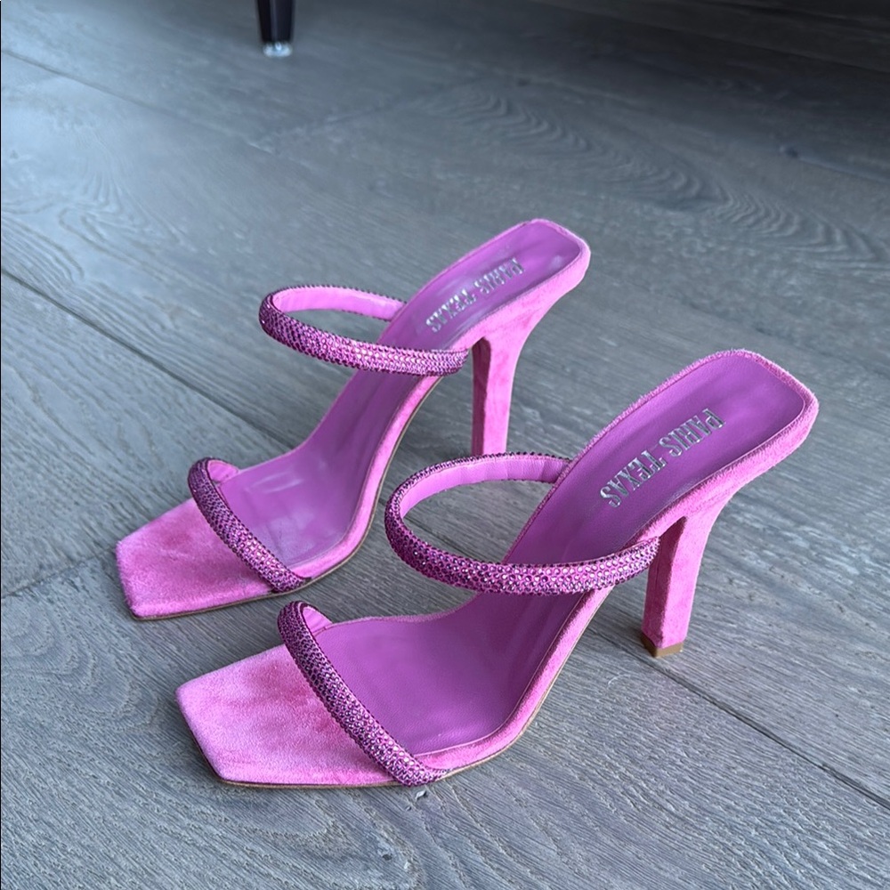 Paris Texas Pink Embellished Heels, 38